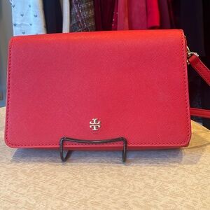 Tory Burch Emerson Red Leather